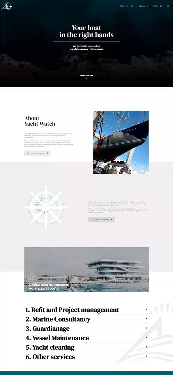 portfolio velaris agencia marketing yacht watch