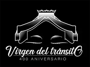Virgen del transito Zamora logo logotipo blanco y negro