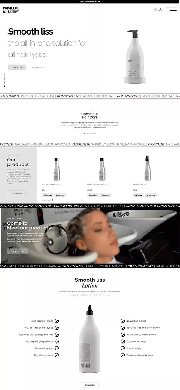 portfolio velaris agencia marketing privilege-hair